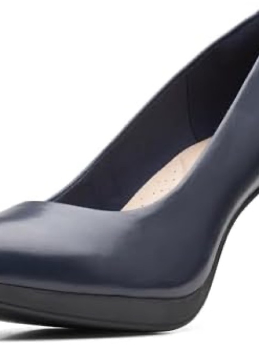 Clarks Navy Blue Women's Heel Pump